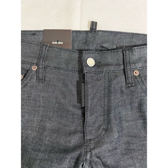 DSQUARED2 Mens Slim Jean Jeans IT52 W36 Dark Blue Denim S71LB0363S30144470 NWT - Picture 6 of 16